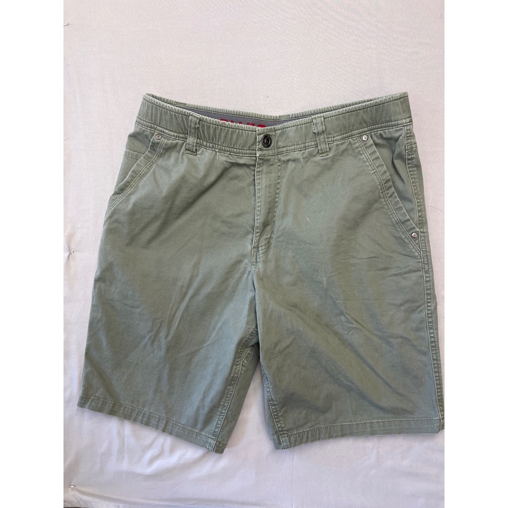 Swiss Tech Mens Sea Turtle Green Utility Shorts Stretch Cotton SMB28452 Size 34